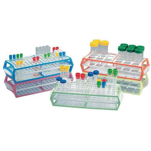 Simport Scientific Green MuLtiRack. Up to 16mm tubes. Holds up to 60 Tubes. 10 Racks per Case.